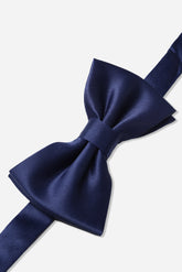 PAPILLON IN RASO TINTA UNITA BLEU